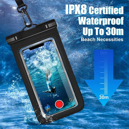 4 Pack Waterproof Phone Pouch IPX8 Universal Waterproof Case Dry Bag Phone Protector for Iphone 15 14 13 12 11 Pro Max plus XS XR X 8 Galaxy S23 S22 S21 S20 Pixel up to 7.5"(Multicolor 4) Organiser Plastic Strap Window
